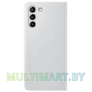 Чехол Samsung Smart Clear View Cover для Galaxy S21 (серый) картинка 2
